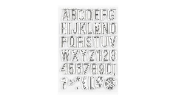Stamp Set : 4×6 Highlights Alphabet  gallery