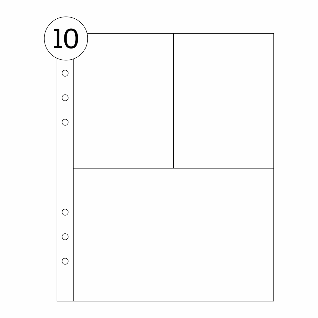 6x8" 4A Page Protector (6 ring)  item