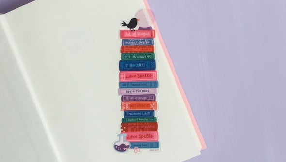 Spooky Book Stack Transparent Bookmark gallery