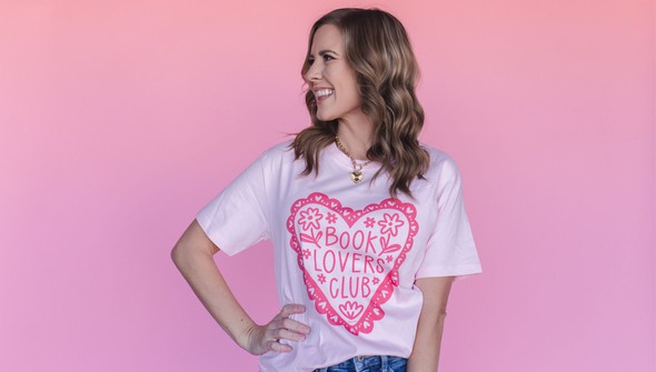 Book Lovers Club - Pippi Tee - Blush gallery