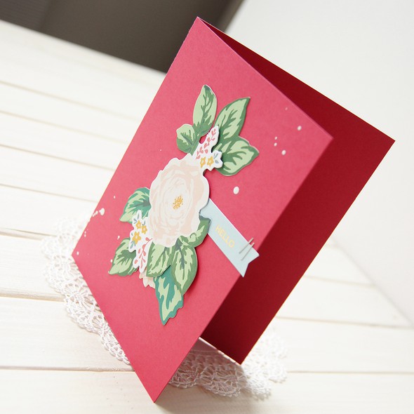 Hello floral card by gnym gallery