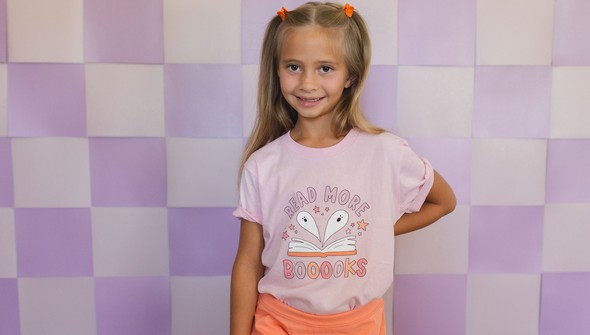 Read More Booooks - Toddler/Youth Tee - Pink gallery