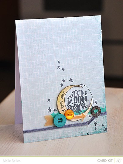 To the moon and back card (add on 1 2)