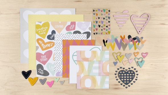 Scrapbook Kit - Hearts gallery