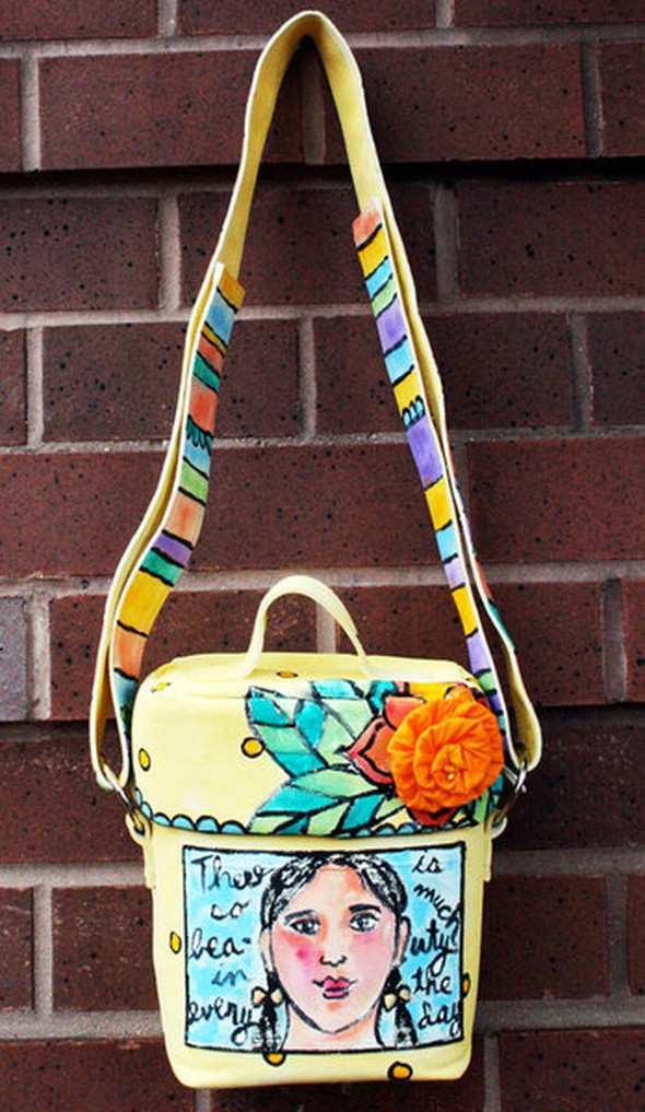 Painted Camera Bag by milkcan gallery
