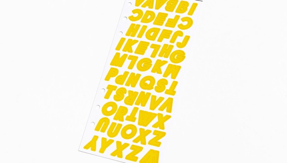 Color Theory 3x8 Jackson Alpha Stickers - Lemon Zest gallery