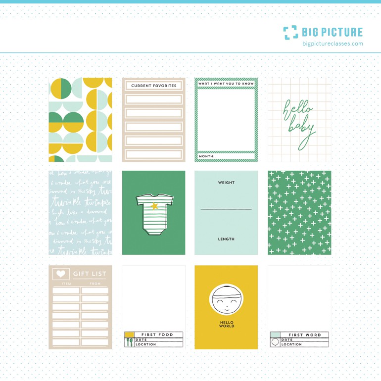 Big Picture Classes | Boy Printable Journal Cards