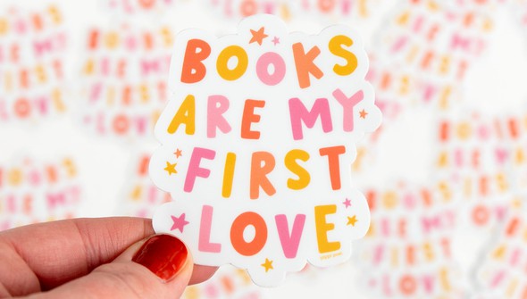 Books Are My First Love Decal Sticker gallery