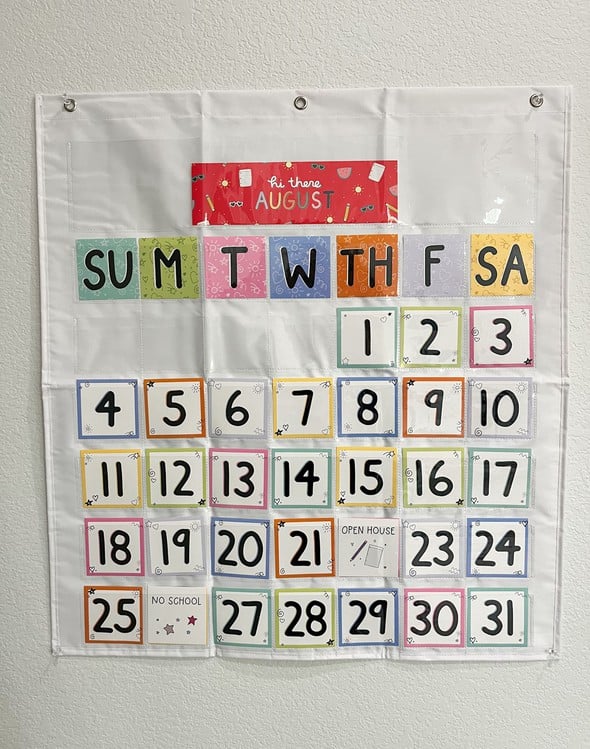 Calendar Bulletin Board Kit + Pocket Chart - Callie Danielle Shop