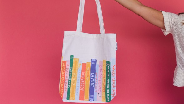 Dog Books Tote Bag gallery