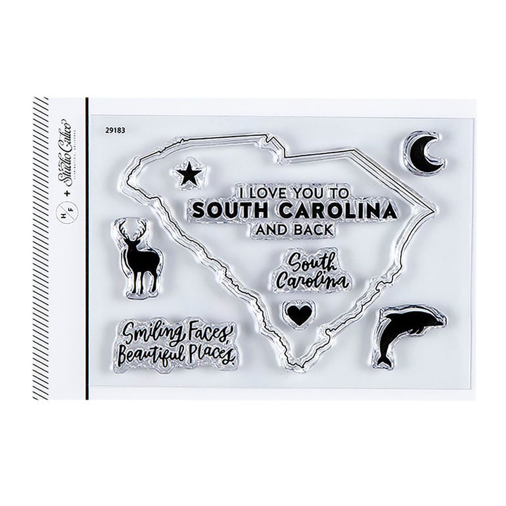 Stamp Set : 3x4 I Love South Carolina by Hello Forever item