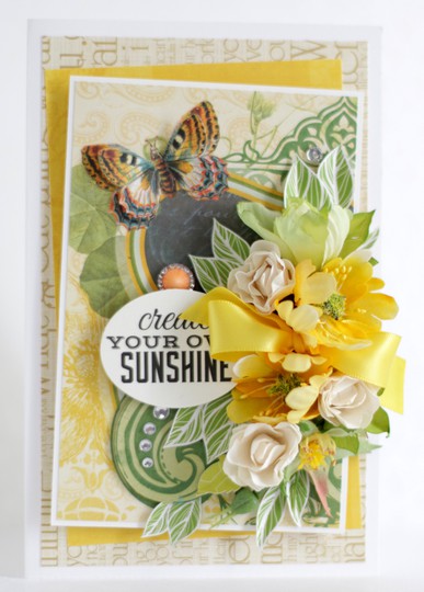 "Create your own sunshine" card