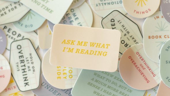 Ask Me What I'm Reading Decal Sticker gallery