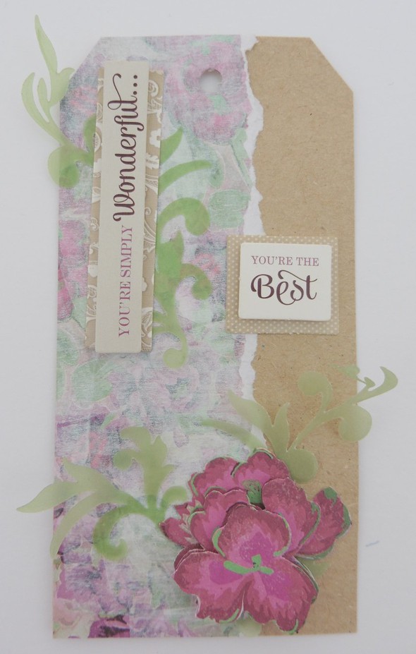 Whitewashed Floral Tags in 5 Ways to Use Gesso gallery
