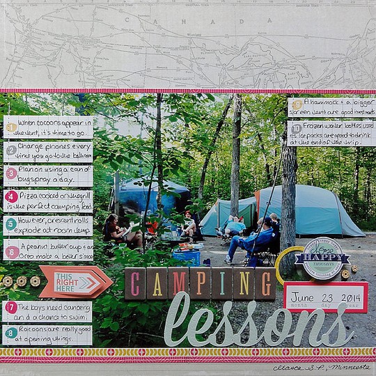 Camping lessons by jennifer larson sbc