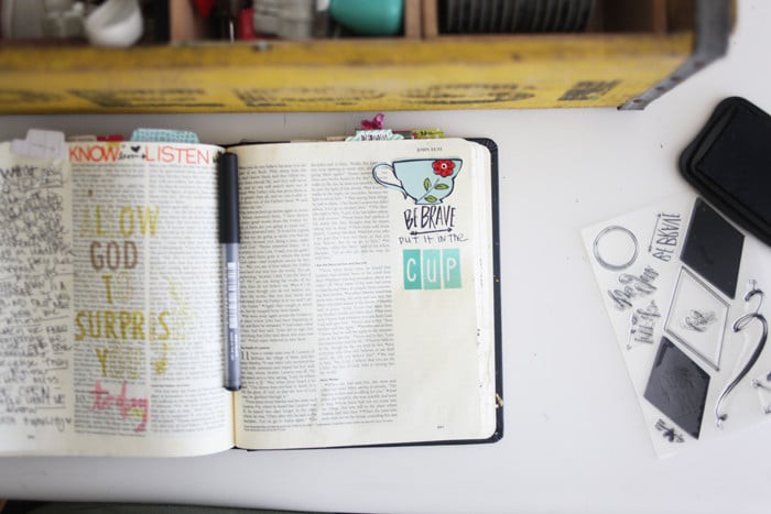 Journaling Bible | Put it in the cup