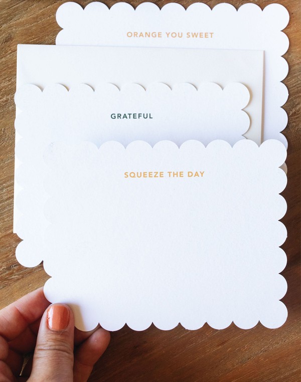 Orange Orchard Assorted Notecard Set, 4 of 4