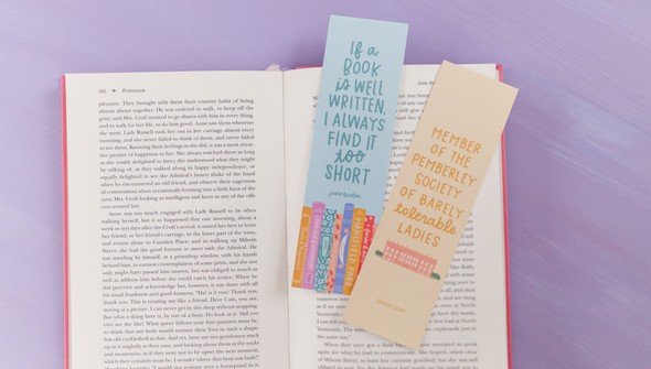 Jane Austen Books Bookmark Set gallery