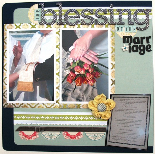 The blessing of the marriage smaller