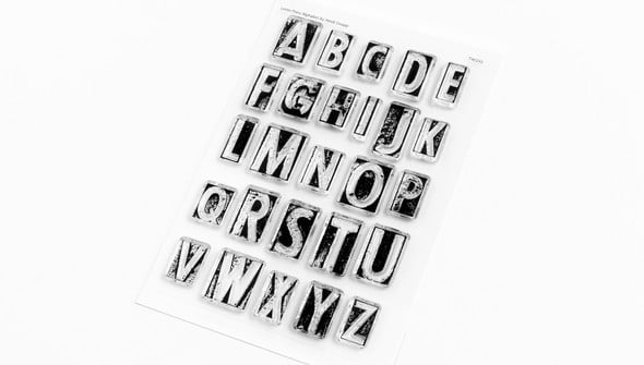 Stamp Set : 4x6 Letter Press Alphabet  gallery