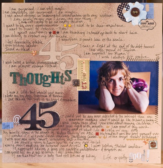 45 Thoughts @ 45