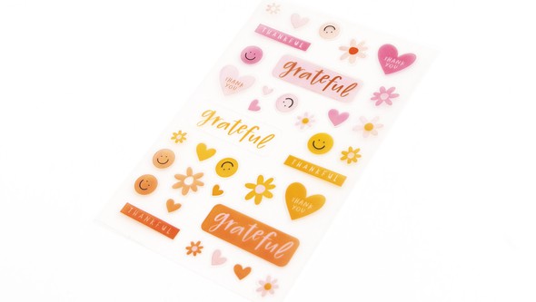 Grateful Clear Stickers gallery