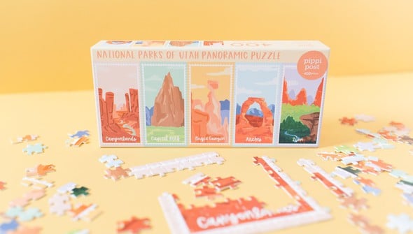 National Parks Of Utah - 400 Piece Panoramic Jigsaw Puzzle gallery