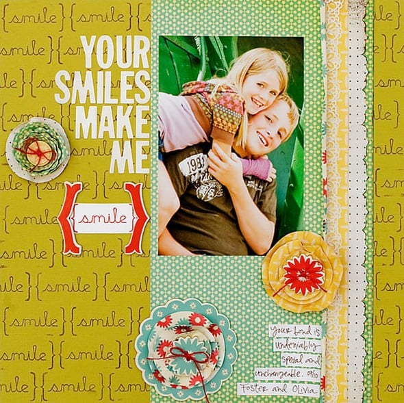 Your smile makes me Smile *Back 40 September kit* by kimberly gallery