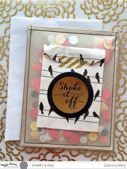 Shake it off shaker card waffle flower crafts january 2015 sabrina alery