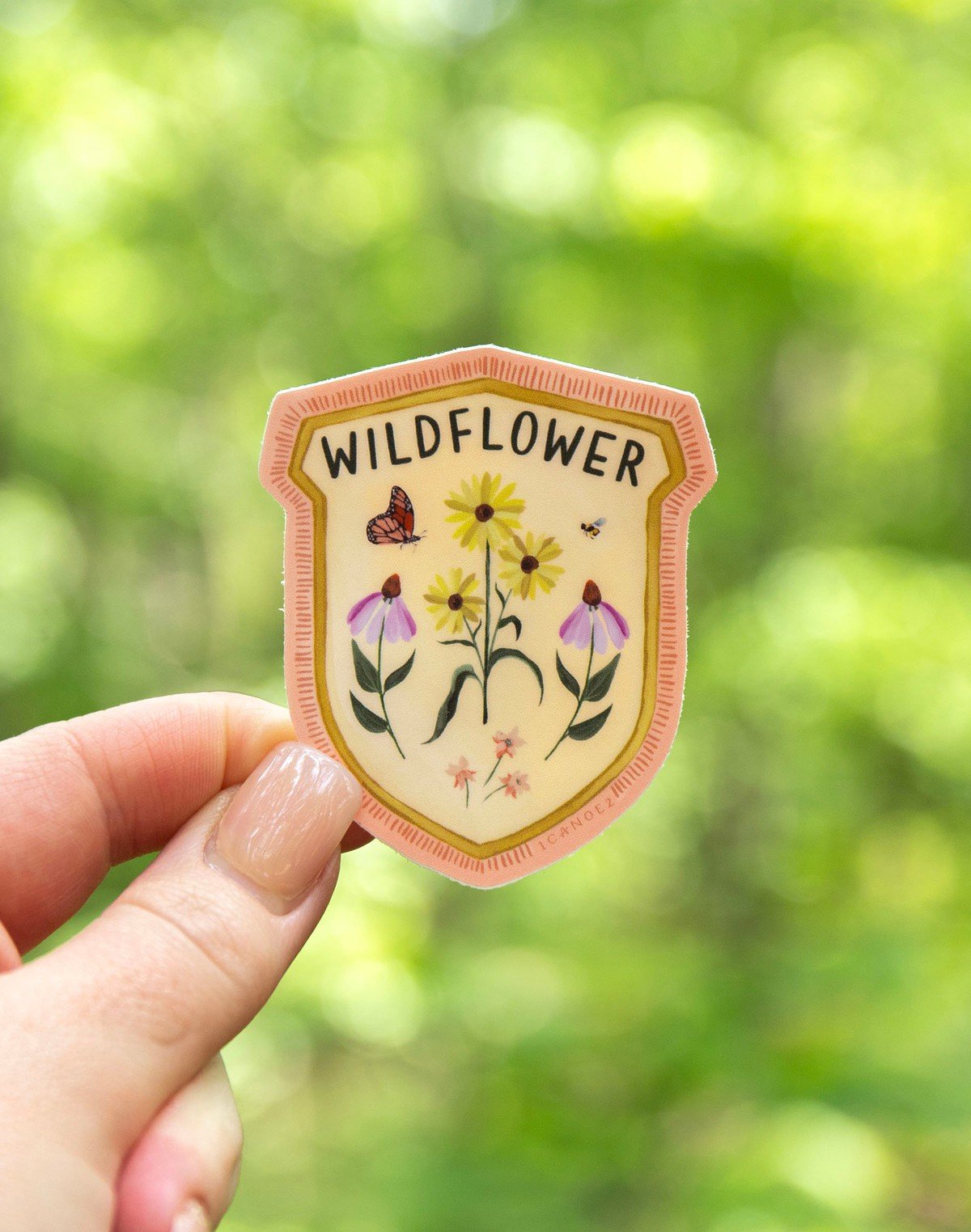 Wildflower Badge Decal Sticker item