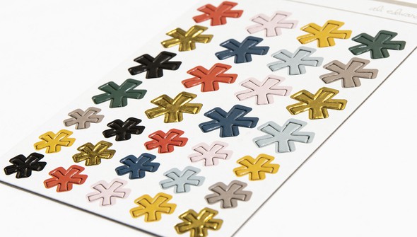 Storytelling Basics Multi-Colored Chipboard Asterisks gallery
