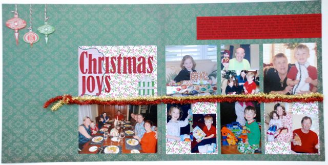 Christmas Joys, KP Sketchbook 4, Day 6- Two Page LO
