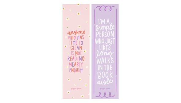 Long Walks in the Book Aisle Bookmark Set - Pippi Post