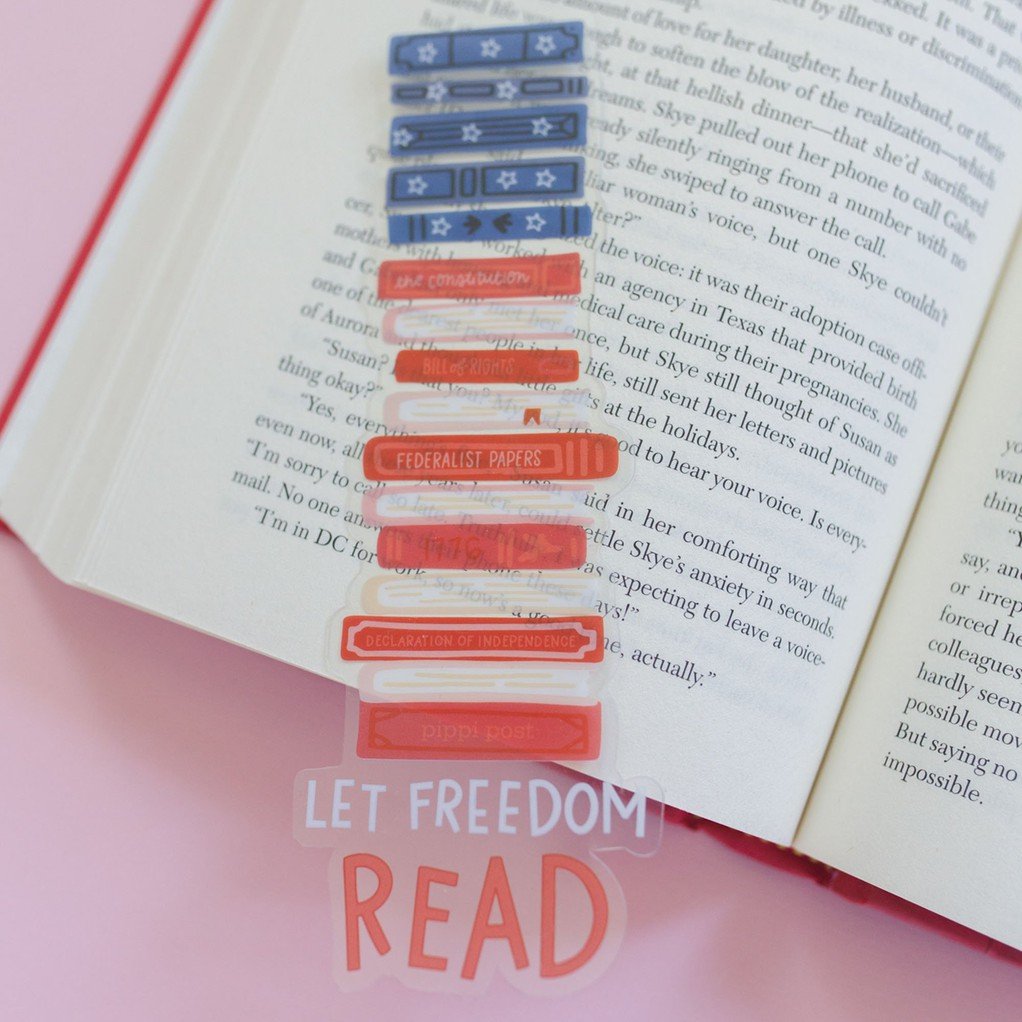 Let Freedom Read Transparent Bookmark item