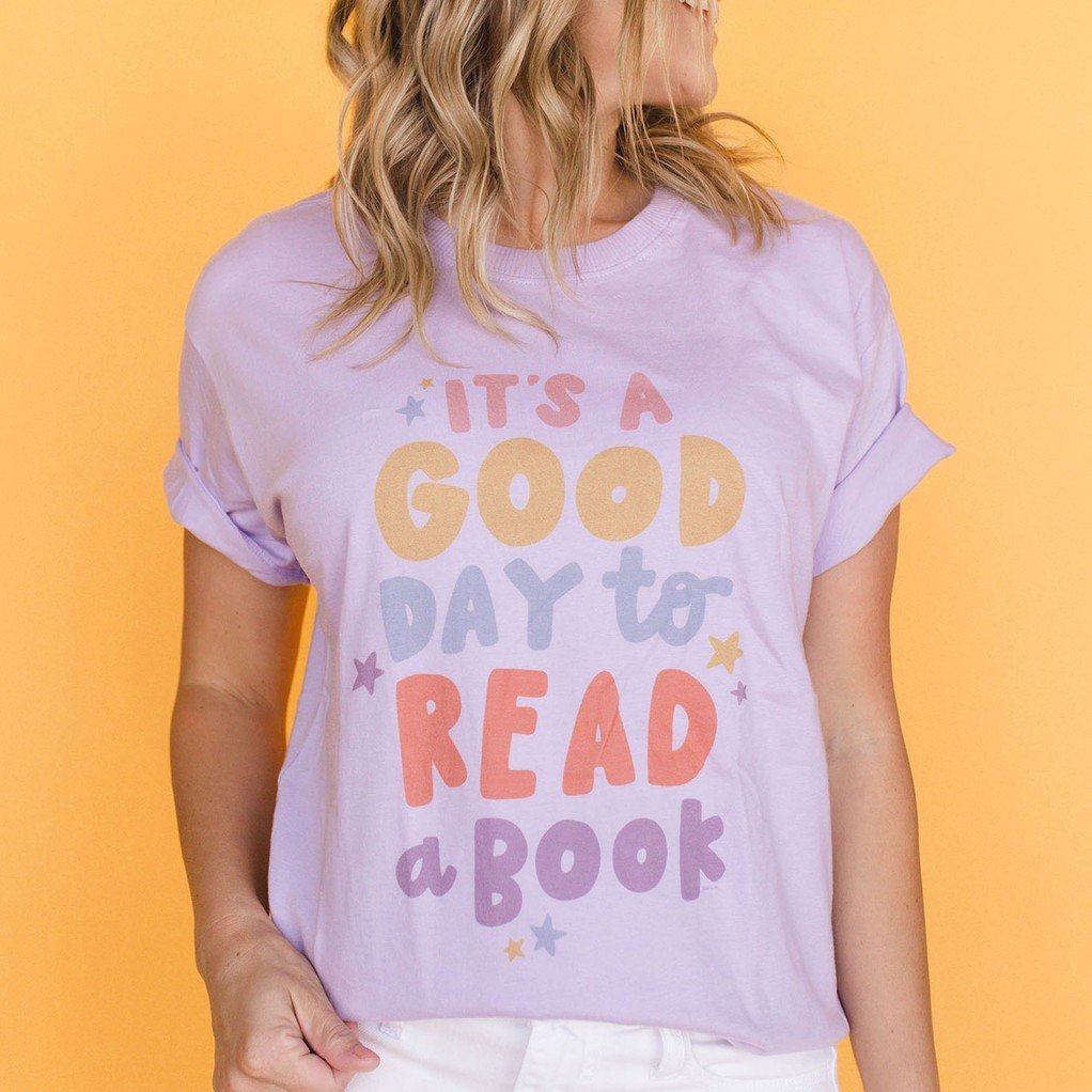 Good Day to Read Pippi Tee - Lilac item