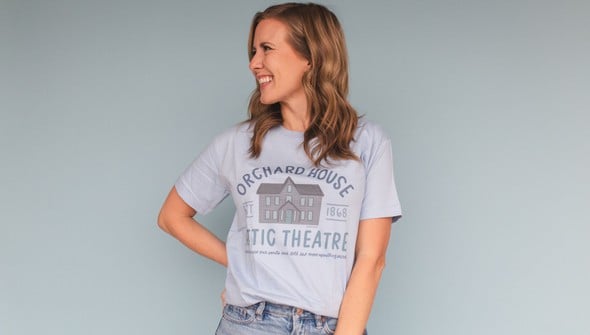 Orchard House Attic Theatre - Pippi Tee - Dusty Blue gallery
