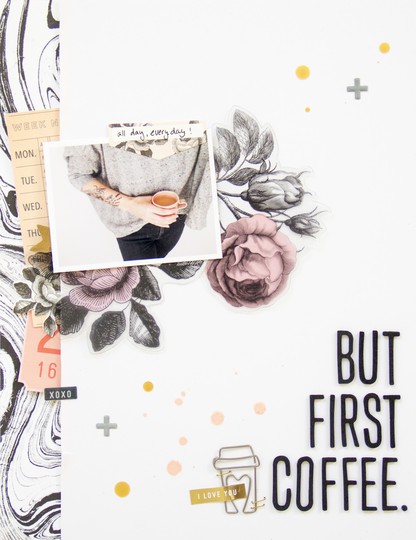 Firstcoffee scatteredconfetti scrapbooking layout maggieholmes cratepaper 1 original