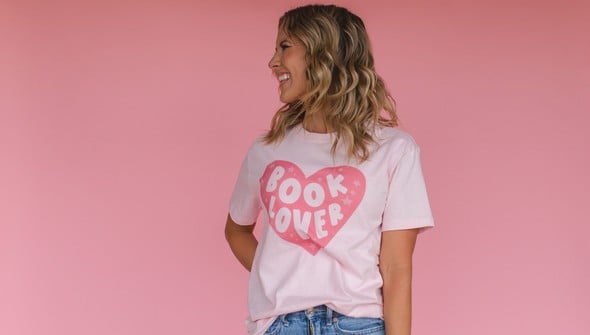 Book Lover - Pippi Tee - Blush gallery