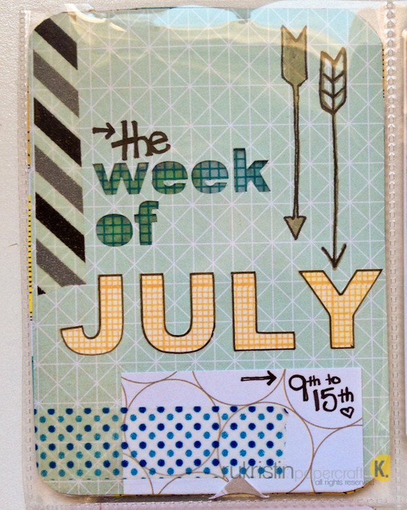 Project Life | July Week 2 -- Orange and Teal by rukristin gallery