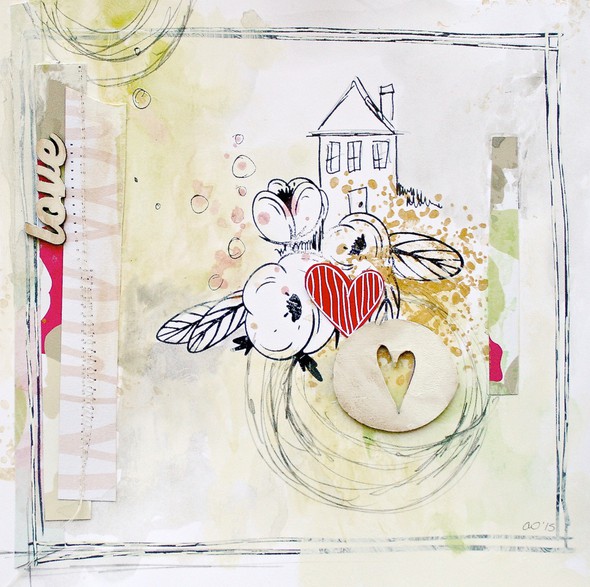 Mixed Media House Collage by soapHOUSEmama gallery
