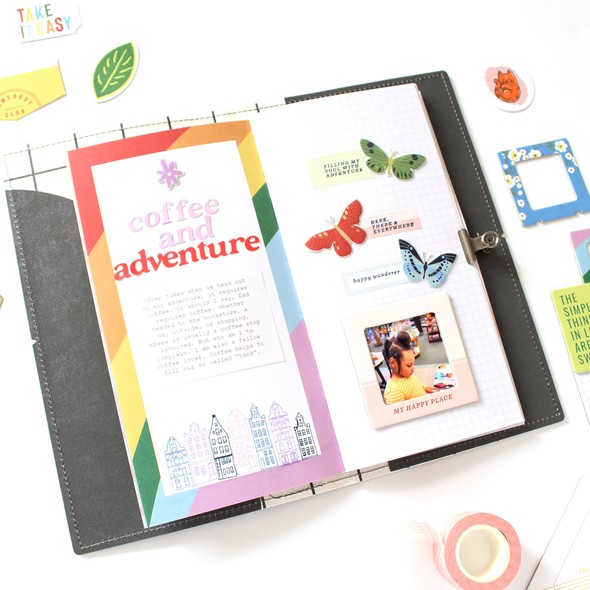 Coffee and Adventure Traveler's Notebook Spread by desialy gallery
