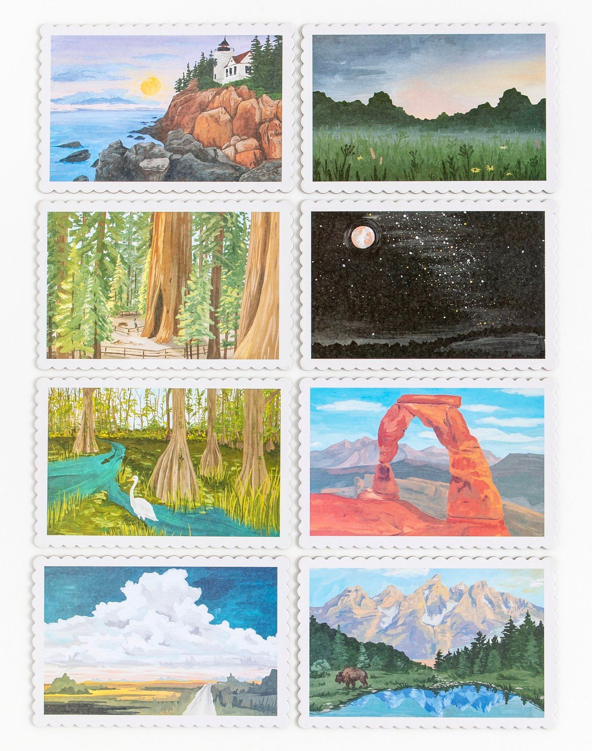 National Parks Postcards Set item