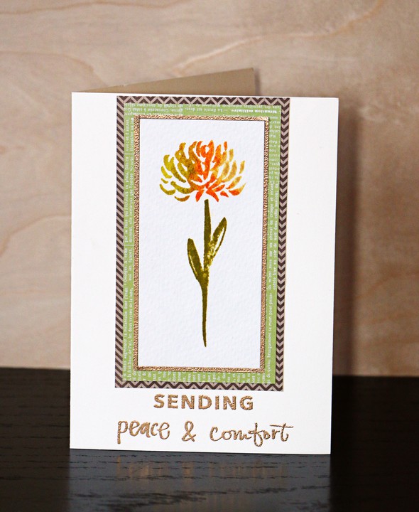Sending Peace & Comfort Sympathy Card by iriscristata gallery