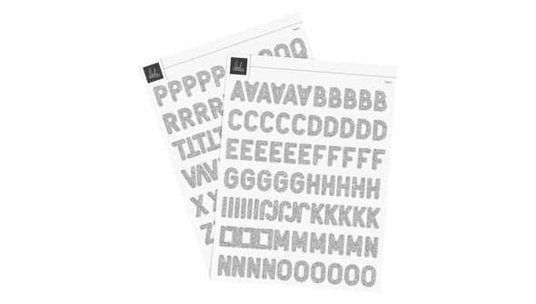 Weekender 6×8 Glitter Alphabet Stickers gallery