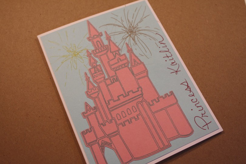 Disney Castle Card