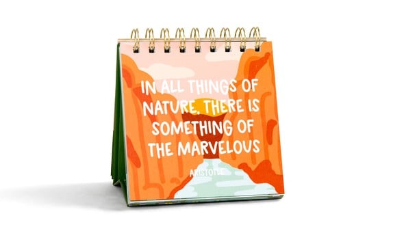 52 Weeks Of Outdoorsy Quotes Flip Desk Calendar gallery