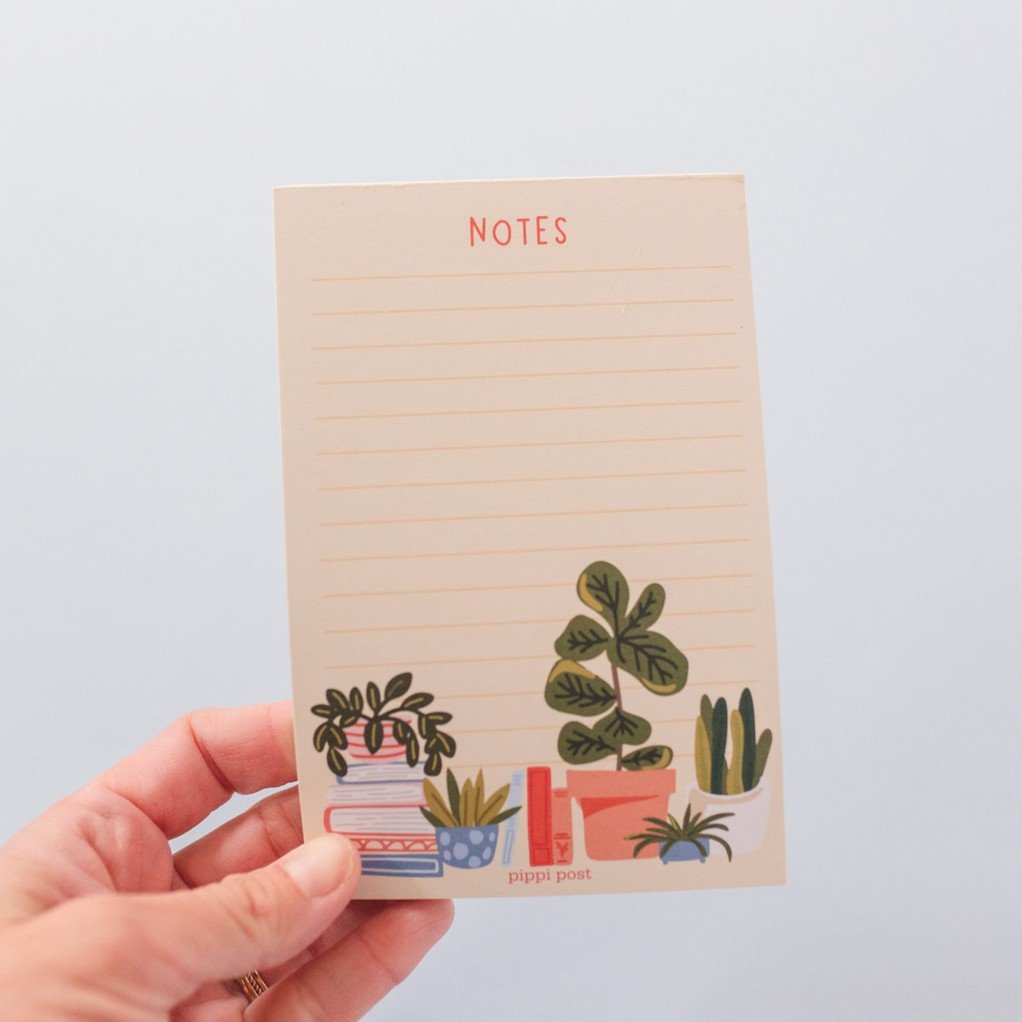 Plants & Books Notepad item