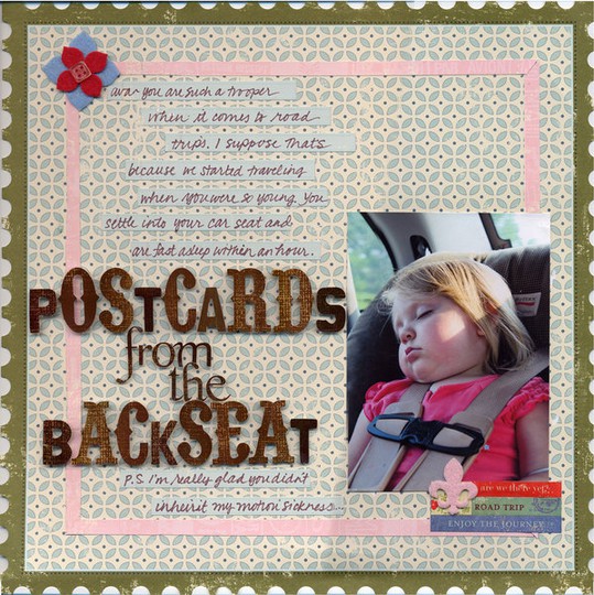 Postcards from the backseat