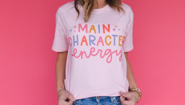 Main Character Energy - Pippi Tee - Blush gallery