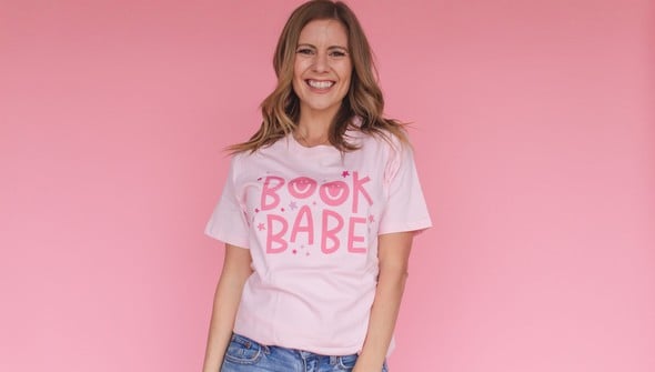Book Babe - Pippi Tee - Blush gallery